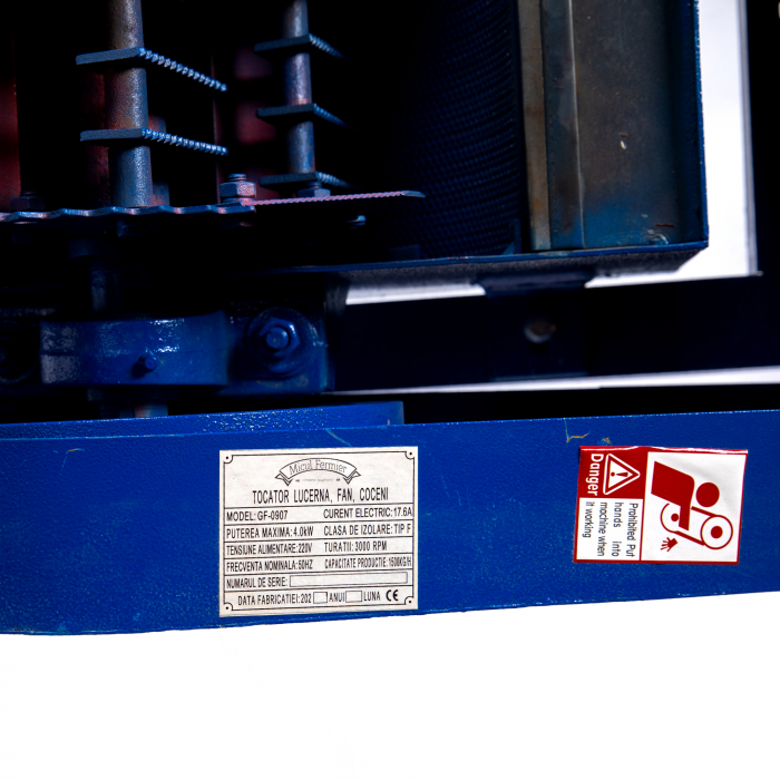Tocator de furaje Universal (cocean, lucerna, paie) + Moara de cereale Micul Fermier F500, motor 4 Kw,, GF-0907 [17]