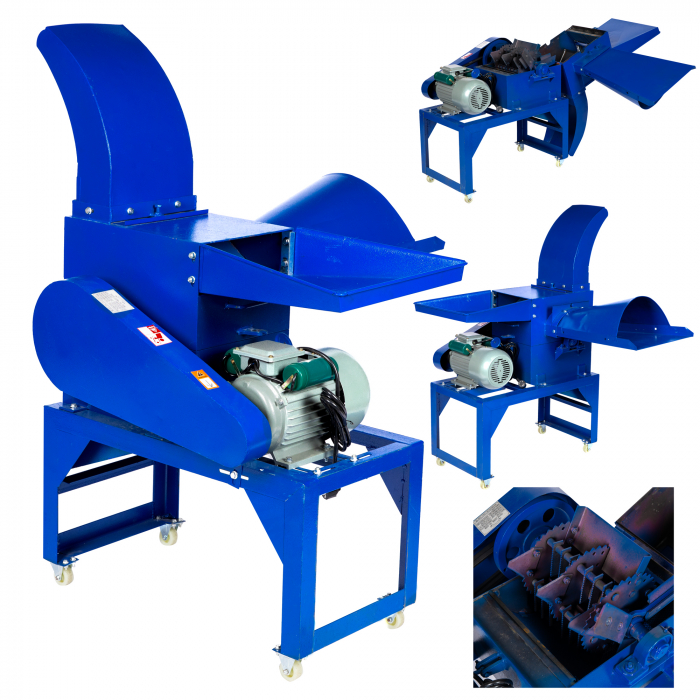 Tocator de furaje Universal (cocean, lucerna, paie) + Moara de cereale Micul Fermier F500, motor 4 Kw,, GF-0907 [16]