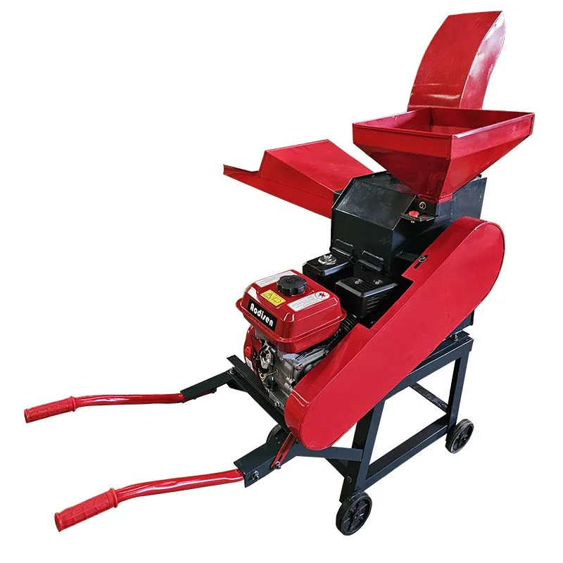 Tocator de furaje Universal (cocean, lucerna, paie) + Moara de cereale MS-400-24H, motor pe benzina 7.5 cp, productie 500 kg/h furaje si 1000 kg/h cereale [3]