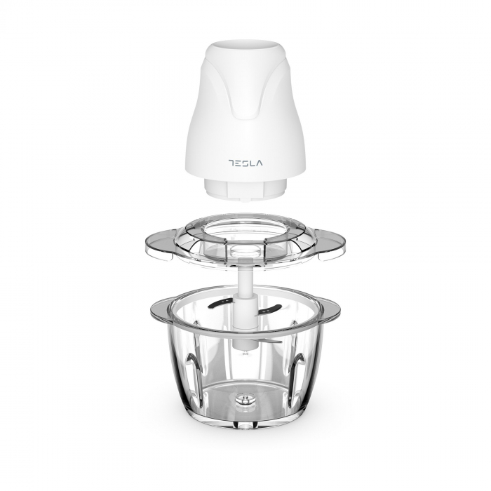 Tocator Tesla FC302W, 400W, 1L, 1 viteza, 4 lame inox, sistem de protectie, Alb [5]