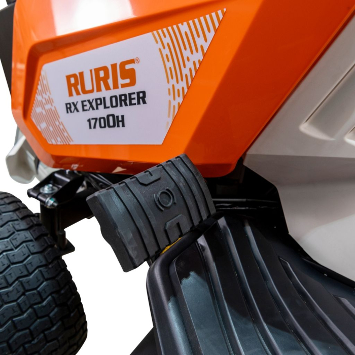 Tractor de tuns gazon RURIS RX EXPLORER 1700H, motor 19 CP Loncin, 432cc, transmisie hidrostatică, lățime tăiere 102 cm, colector 280L, pornire electrică, LED, 4x2, benzină, profesional [10]