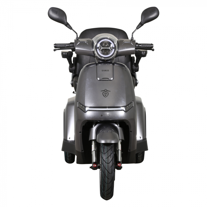 Triciclu electric Samus Arizona 3R1 1000W 60V 20Ah Autonomie 52 km 3 viteze Argintiu [2]