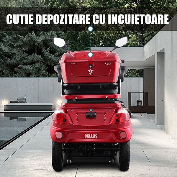 Triciclu electric Samus Dallas-3R1-10T1000-60V20-Red [10]