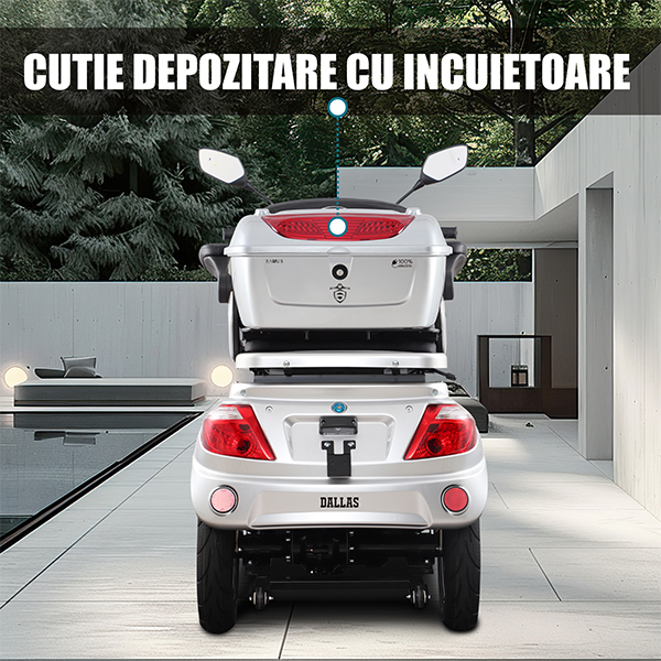Triciclu electric Samus Dallas-3R1-10T1000-60V20-Silver [10]