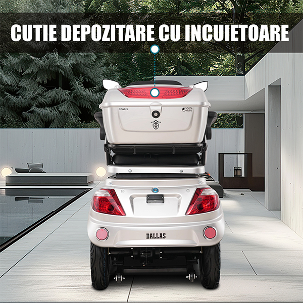 Triciclu electric Samus Dallas-3R2-10T1000-60V20-Silver [11]