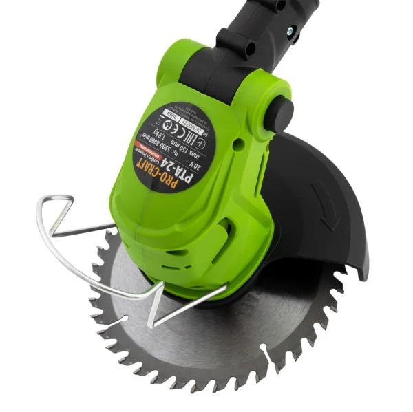 Trimmer pentru tuns iarba pe acumulator PROCRAFT PTA-24 10000 rot/min, 2 x acumulatori 21V/1.5Ah, Tijă: Telescopică [6]