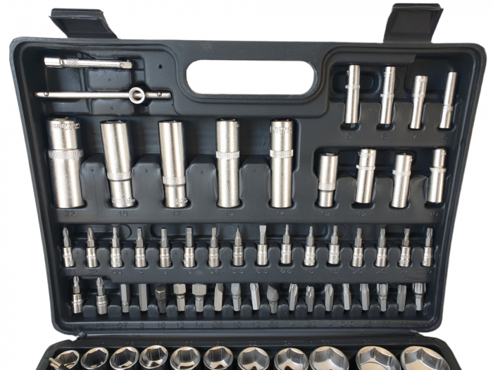 Trusa chei tubulare 108 bucati in carcasa din plastic RS108 ROTOR [4]