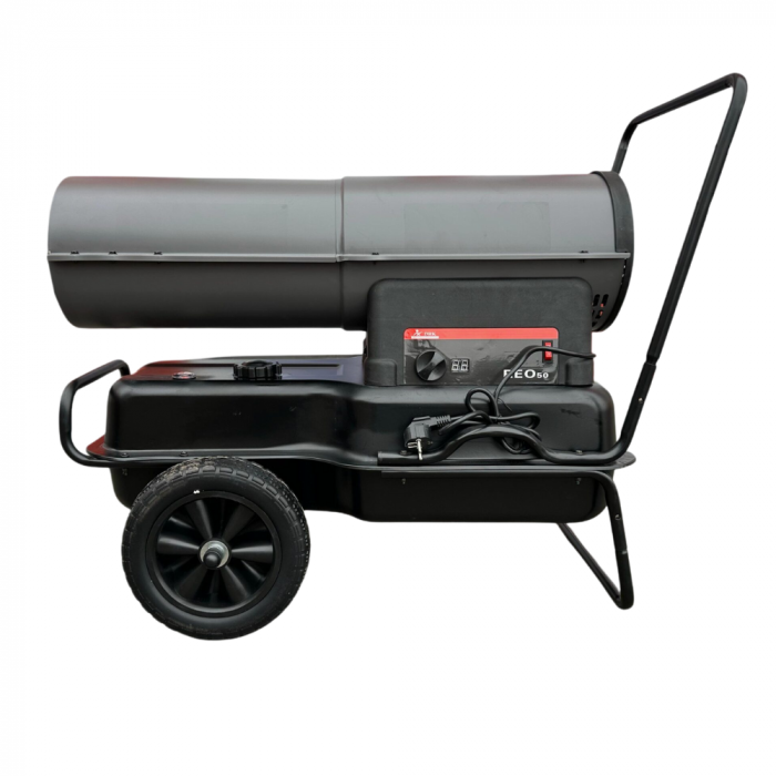 Tun de caldura pe motorina (Diesel) DRK 50 Kw cu rezervor de 40 Litri, suprafata de incalzire 240m2, consum maxim 5l/h [4]