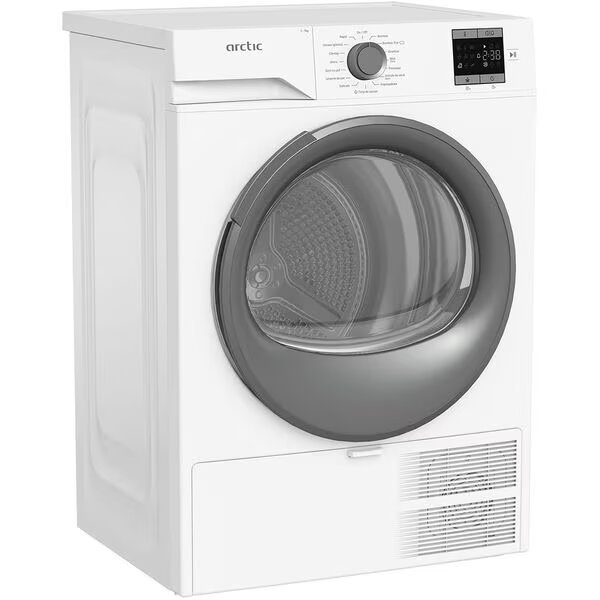 Uscator de rufe Arctic A2T17239W, 7 kg, 15 programe, Pompa de caldura, Child lock, Panou de control cu LED, Clasa D, Alb [3]