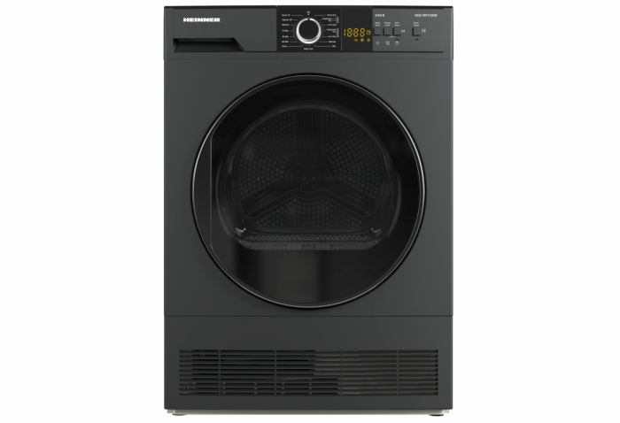 Uscator de rufe cu condensare HEINNER HCD-V8T1CHSB, anti-sifonare, 8 kg, 15 programe, argintiu [1]