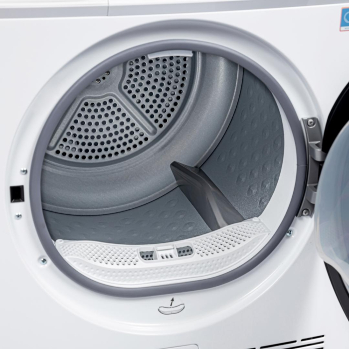 Uscător de rufe cu pompă de căldură Heinner HHPD-M9K5IVC+++, 9 kg, Motor Inverter, Clasa energetică C, 10 programe, Control Touch, Alb [3]