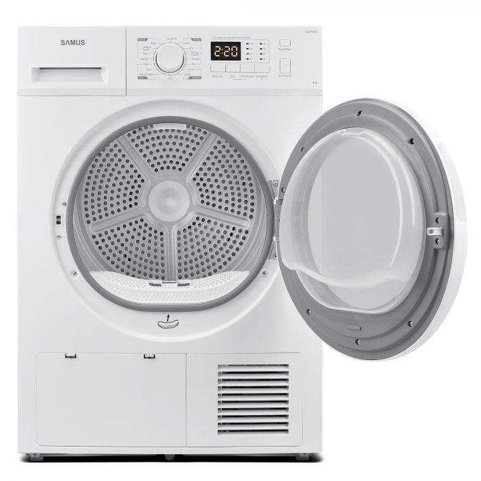 Uscător de rufe Samus SGDP‑824, 8 kg, pompă de căldură, 16 programe (Blugi, Lenjerie, Sport), display electronic, clasa E [4]