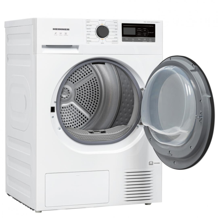 Uscător rufe Heinner cu pompă de căldură, 7 kg, 16 programe, Clasa E, Display LED, Program rapid, Alb [2]