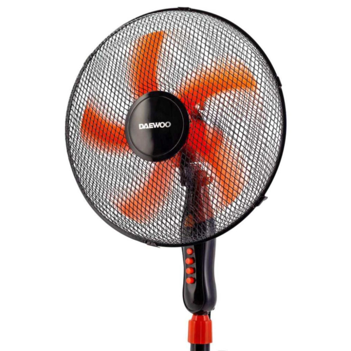 Ventilator cu picior Daewoo Sda DDV166, putere 50 W, 40 cm diametru, trei trepte de putere, inaltime reglabila pana la 125 cm, gril frontal de protectie, oscilare la 90 grade, baza stabila, culoare ne [2]