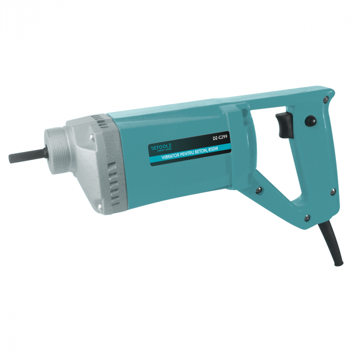 Vibrator pentru beton, 850W, turatie 4000 rpm, diametru ax 35mm, DETOOLZ DZ-C299 + Lance vibrator beton 2mx35mm [2]