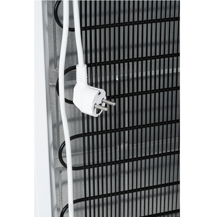 Vitrina frigorifica Samus VS380D, 346 L, Sistem racire ventilator, 5 rafturi ajustabile, Dezghetare automata, Lumina LED Alb/Negru [14]