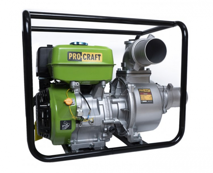Motopompa pe benzina PROCRAFT WP100, 4 toli, refulare 20 m, debit 80 m³, 270 cm³ [6]