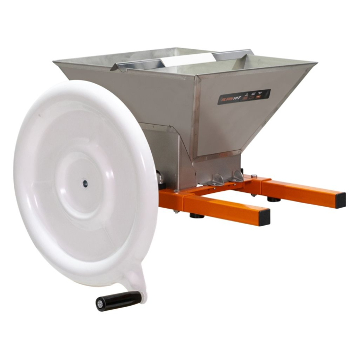 Zdrobitor fructe RURIS FP7, capacitate 7L, cuvă inox, role aluminiu, acționare manuală, compact și eficient pentru prepararea sucurilor și mustului [4]
