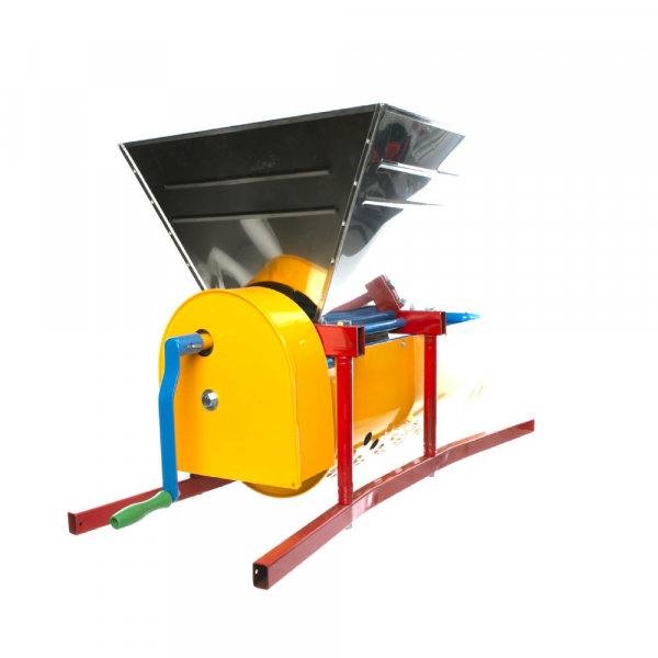 Zdrobitor si Desciorchinator manual Micul Fermier, cuva de INOX, productie 300 KG/H, GF-1437 [12]