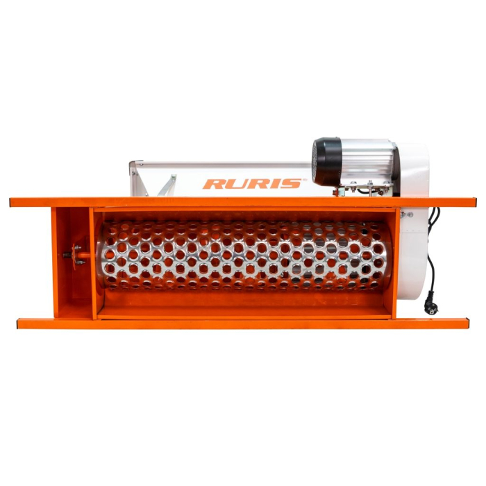 Zdrobitor struguri electric cu desciorchinare RURIS HT200, 750W, capacitate 75L, 1600-1800 kg/h, role aluminiu, cuvă tablă vopsită, motor cupru 1400 rpm, ideal pentru gospodării și producție de vin [8]
