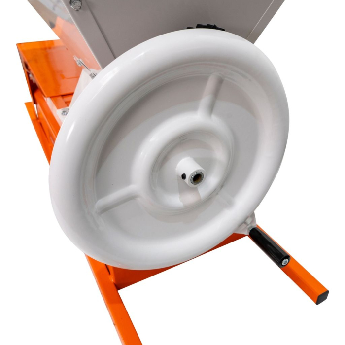 Zdrobitor struguri RURIS HT100, capacitate 57L, 800-1000 kg/h, role aluminiu, cuvă tablă vopsită, acționare manuală [5]