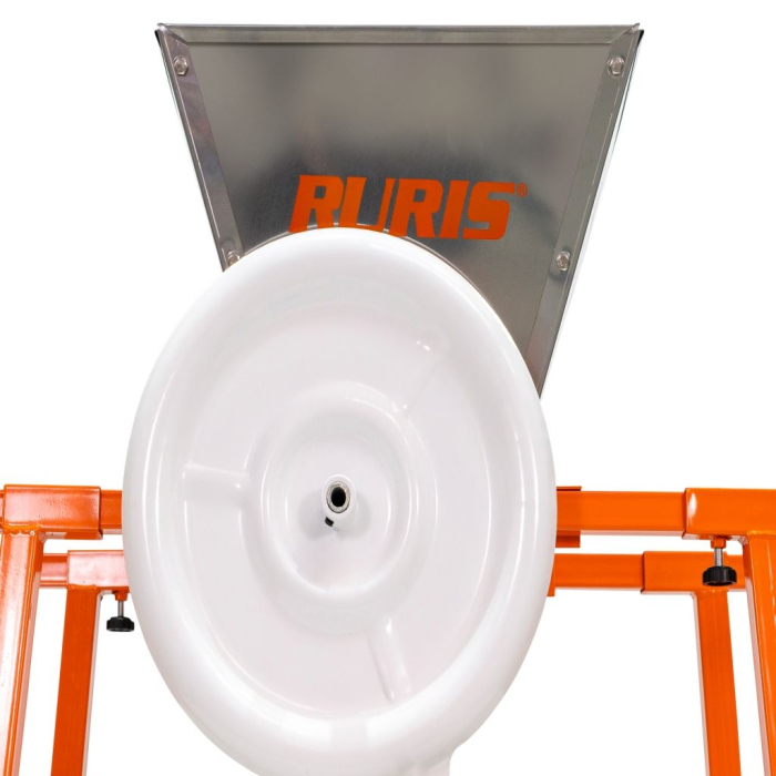 Zdrobitor struguri RURIS SP28, capacitate 28L, cuvă inox, acționare manuală, role nylon [6]