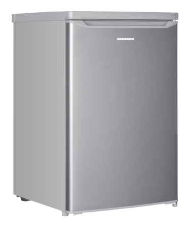 Frigider cu congelator Heinner HF-HM109SE++, Capacitate totală 109 L, Frigider 95 L, Congelator 14 L, Clasa E, Răcire statică, Dezghețare manuală, Argintiu [1]