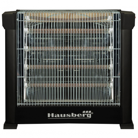 Radiator quartz Hausberg HB 8800, 2200 W, 4 tuburi quartz, 2 trepte putere, termostat reglabil [3]