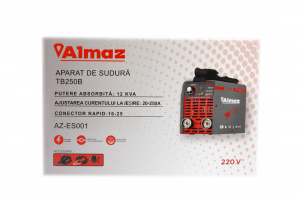 Invertor de sudura Almaz az-es001 180A, Electrod 1,6-4mm, accesorii incluse [5]