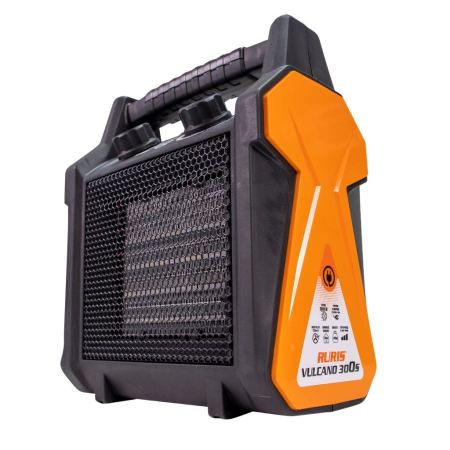 Aerotermă electrică VULCANO 300S, 3000W, 3 trepte putere, 220-240V, debit aer 322 mc/h, încălzire rapidă, compactă [2]