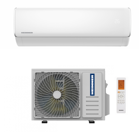 Aer conditionat - Aparat de aer conditionat Heinner Crystal Plus HAC-CRP12KITWIFI++, 12000 BTU, WiFi, Kit instalare inclus, A++ Racire / A+ Incalzire, Active Clean, Follow Me, Breeze Away, Alb