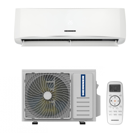 Aer conditionat - Aparat de aer condiționat Heinner HAC-HSN12KITWIFI++, 12000 BTU, Wi-Fi, A++/A+, Kit Instalare Inclus, Inverter, Turbo, iFEEL, pentru 16-21 mp