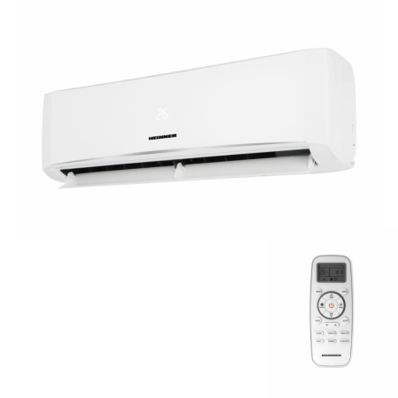 Climatizare si sisteme de incalzire - Aparat de aer condiționat Heinner HAC-HSN12KITWIFI++, 12000 BTU, Wi-Fi, A++/A+, Kit Instalare Inclus, Inverter, Turbo, iFEEL, pentru 16-21 mp