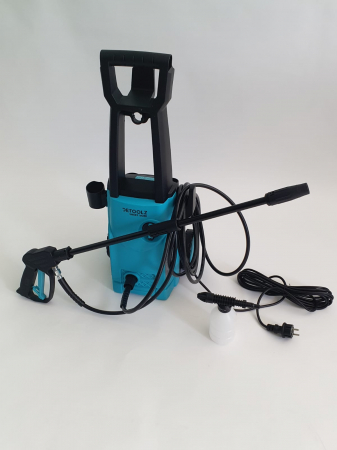 PACHET -  Aparat de spalat cu presiune DETOOLZ, presiune 105 bari, putere 1400W, debit maxim 6.8 l/min, DZ-CI107  + Furtun gradina BLUEBOS PLUS 1/2" (14 mm) 20m, set duze de conectare - DETOOLZ [9]