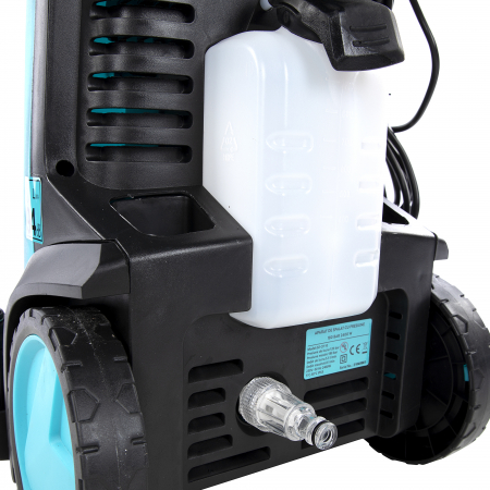PACHET -  Aparat spalat cu presiune DETOOLZ, presiune 180 bari, putere 2400W, debit 6.8 l/min, DZ-CI110 + Furtun gradina BLUEBOS PLUS 1/2" (14 mm) 20m, set duze de conectare [16]