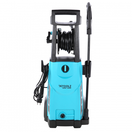 PACHET -  Aparat spalat cu presiune DETOOLZ, presiune 180 bari, putere 2400W, debit 6.8 l/min, DZ-CI110 + Furtun gradina BLUEBOS PLUS 1/2" (14 mm) 20m, set duze de conectare [10]
