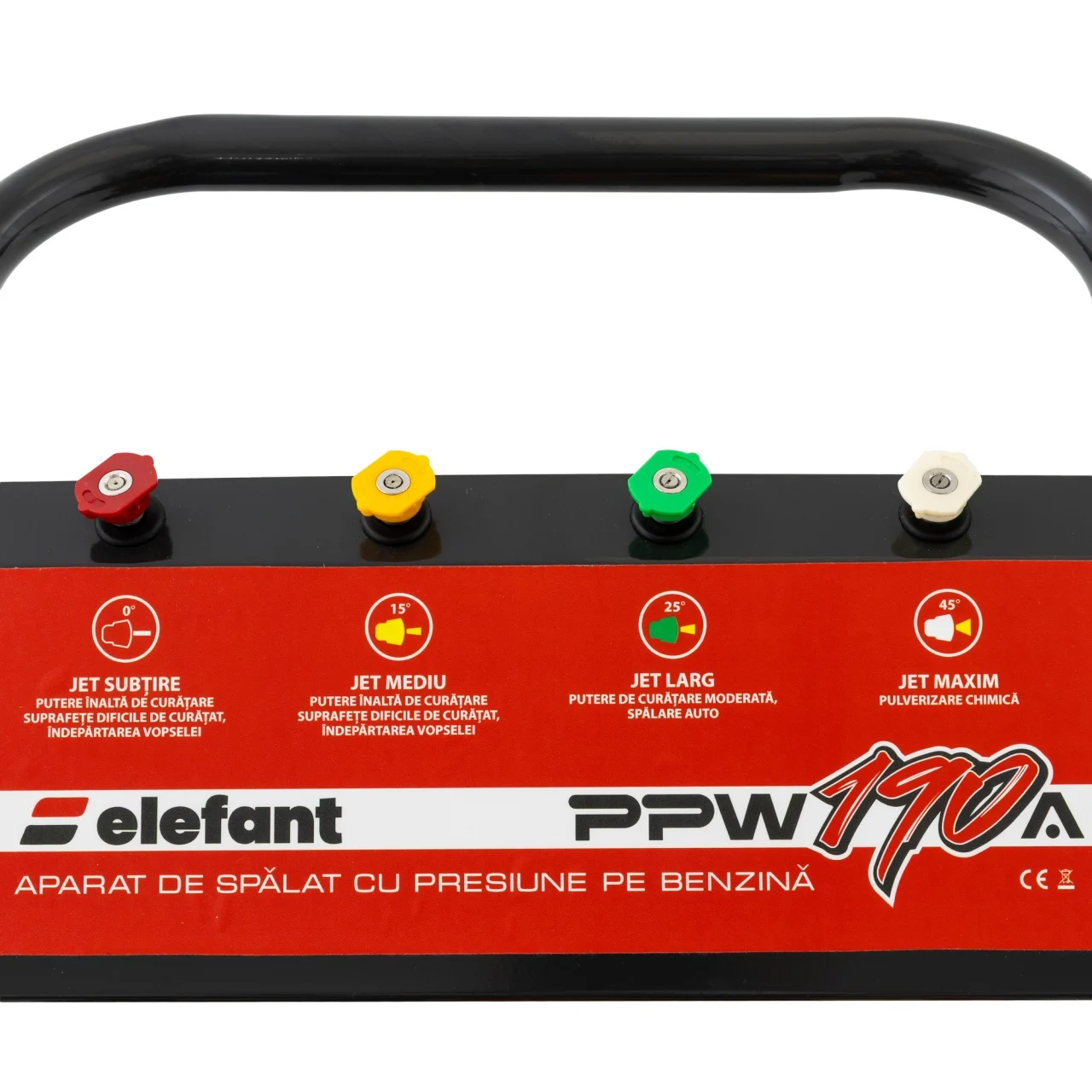 Aparat de spalat cu presiune pe benzina Elefant PPW 190A, 6.5 CP, 165 bari, 3600 rpm, Accesorii [17]