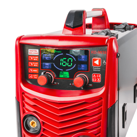Aparat de sudură invertor RDP RD-IW39, MIG/MAG + TIG + MMA, 160A, Display LCD, 230V, Protecție Suprasarcină [2]