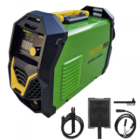Aparate de sudura - Aparat de sudura tip invertor, PartnerPro MMA 340, 340A, afisat electronic, sistem anti-lipire