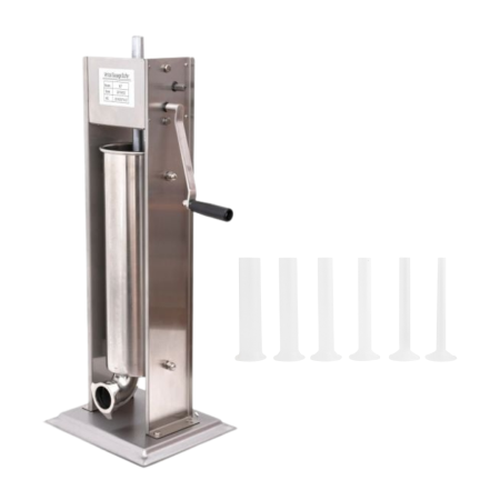 Masini de carnati ( CARNATARI ) - Aparat umplut carnati, Elefant ML-S7, mecanic, Inox integral, 7 Kg + 6 palnii