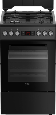 Electronice & Electrocasnice - Aragaz Beko, 4 arzatoare cu eficienta ridicata, Gatire asistata cu abur, curatare SteamShine, aprindere electrica, LED display Good+, cuptor electric cu 8 functii, grill electric, gatire 3D, iluminare