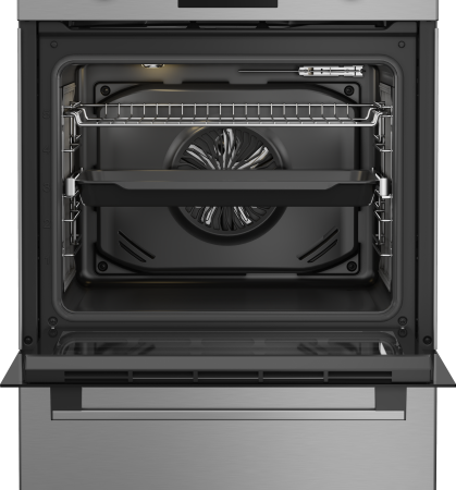 Aragaz electric Beko, plita inductie, cuptor electric, clasa A, 8 functii gatire, 3D cooking, Grill, Inox [3]