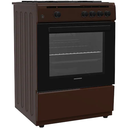 Aragaz Gaz Heinner HFSC-V60BRW, 4 arzatoare, Gaz, Aprindere electrica, Dispozitiv de siguranta plita si cuptor, Duze GPL incluse, 60 cm, Maro [2]