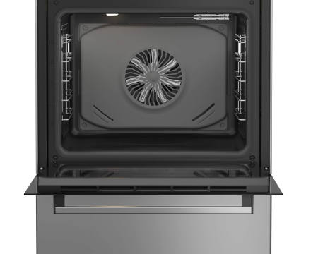 Aragaz mixt Beko, 4 arzatoare cu eficienta ridicata, gratare fonta, autocuratare catalitica, aprindere electrica, LED display Good+, cuptor electric, 8 functii, grill electric, gatire 3D, iluminare cu [4]