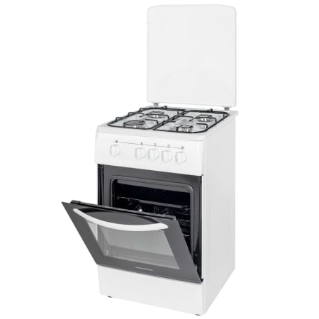 Aragaz NobelTek NLT 5601A/G1, Gaz, 4 arzatoare, Dispozitiv siguranta plita si cuptor, 50 x 60 cm, Alb [2]