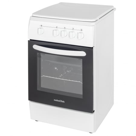 Aragaz NobelTek NLT 5601A/G1, Gaz, 4 arzatoare, Dispozitiv siguranta plita si cuptor, 50 x 60 cm, Alb [3]