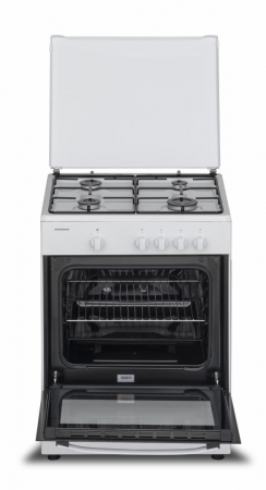 Aragaz pe Gaz Heinner HFSC-SME60WH, 4 Arzătoare, Dispozitiv Siguranță Plită și Cuptor, Capac Metalic, Duze GPL Incluse, Alb, 60x55 cm [4]