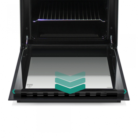 Pachet - Aragaz pe gaz Samus SM561BBS, 4 arzatoare, cuptor pe gaz, geam dublu la cuptor, Antracit + Butelie GPL 26L, Ceas Regulator, Furtun și 2 Coliere [4]