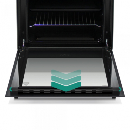 Pachet - Aragaz pe gaz Samus SM664BPGS, 4 arzatoare, cuptor pe gaz, 1 arzator Wok, aprindere electrica, dispozitiv siguranta plita si cuptor, timer, grill, Antracit + Butelie GPL 26L, Ceas Regulator, [4]