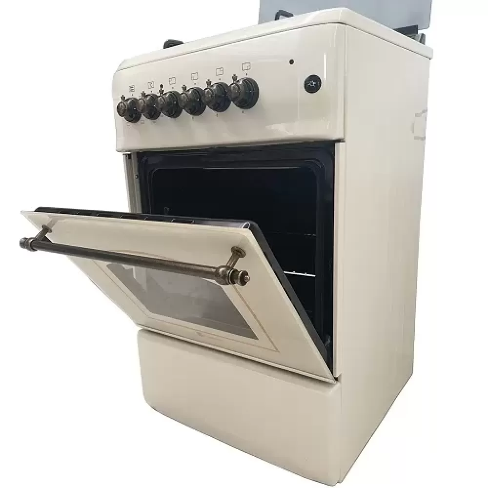 Aragaz rustic 3 arzatoare gaz, 1 arzator electric, Cuptor electric, 50x55cm, Studio Casa Firenze, FE50 553G, Aprindere electrica [2]